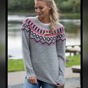 Kari Traa Ringheim Knit Sweater Wool Alpaca Blend Fair Isle